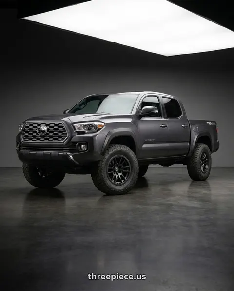 2023 Toyota Tacoma with Icon Alloys VECTOR 6 6x139.7 17X8.5+25 Satin Black wheels