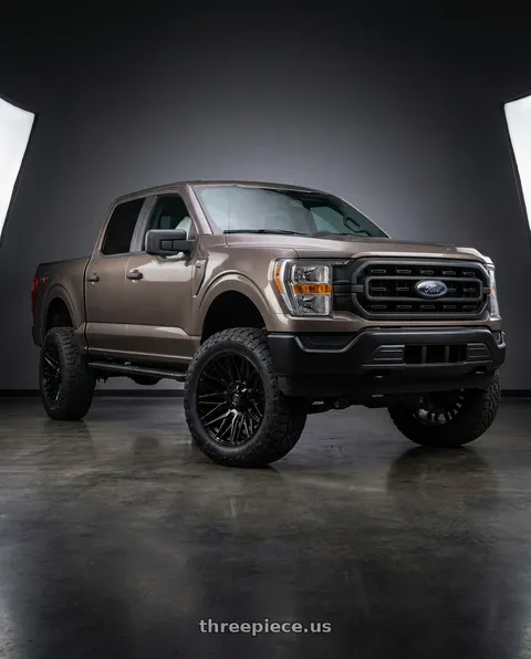 2013 Ford F-150 with Gear Off Road 770B 6X135/6x139.7 22x12 -44 GLOSS BLACK wheels