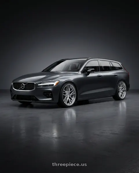 2020 Volvo V60 T5 R-Design with Work Gnosis Cvx 5x108 20x9+38 O Disk Composite Buffed And Brushed wheels