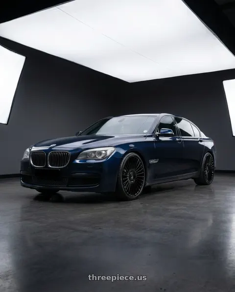2012 BMW 740i with DOLCE LUXURY TRENTO 5x112/5x114.3 22x9 +35 Glossy Black wheels