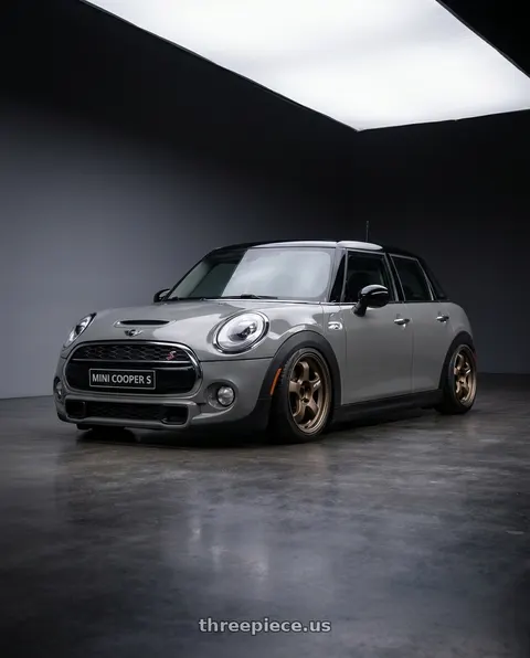 2013 Mini Cooper with WORK Meister S1 SUV 5x150 18x9+0 Matte Bronze wheels