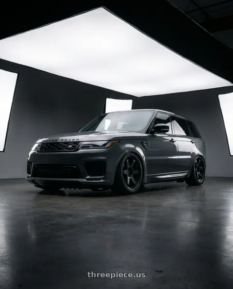 2021 Land Rover Range Rover Sport with 9six9 SIX-1 5x112 19X8.5 +35 Carbon Gray wheels