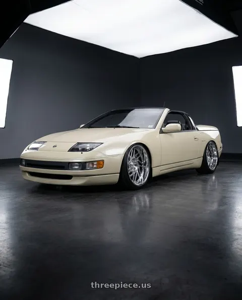 1994 Nissan 300ZX with Carolina Forged Asheville 5x135 22x14 -74 High Polish wheels