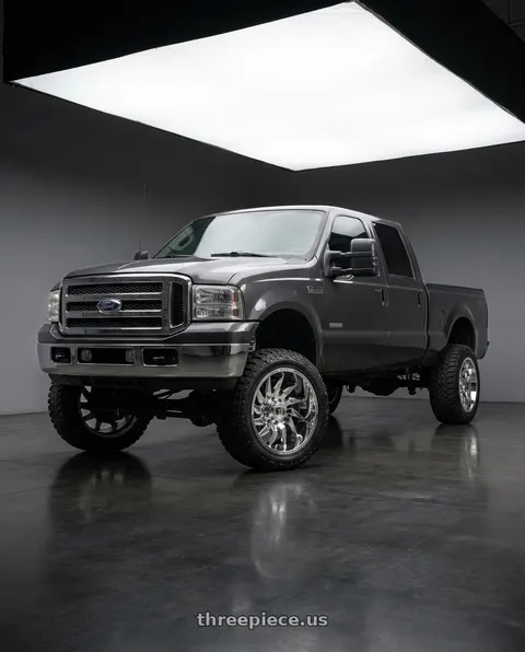 2006 Ford F-250 Super Duty Lariat with Fuel 1PC D743 SABER 8X170 22X12 -44 CHROME wheels