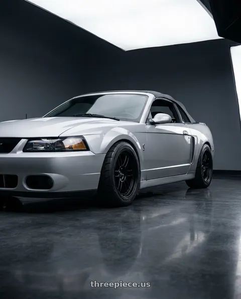 2004 Ford Mustang with MST Wheels Suzuka 5X114.3 18x9.5 +25 Matte Black wheels