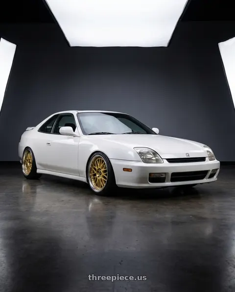 2000 Honda Prelude with Work Vs-Xx 5x114.3 19x9.5+28 R Disk Gold wheels