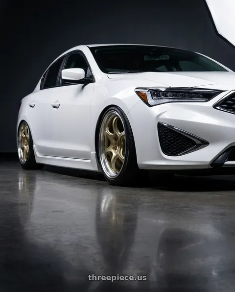 2022 Acura ILX with Advan Racing RG-D2 5x114.3 17x7.5 +48 MACHINING & CHAMPAGNE GOLD wheels