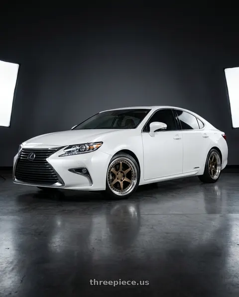 2016 Lexus ES300h with Aodhan DS09 5x114.3 18x8.5+35 Bronze w/Machined Lip wheels
