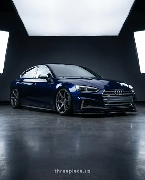 2014 Audi S5 with Kansei K11G Tandem 5X112 19x9.5 22 Gunmetal wheels