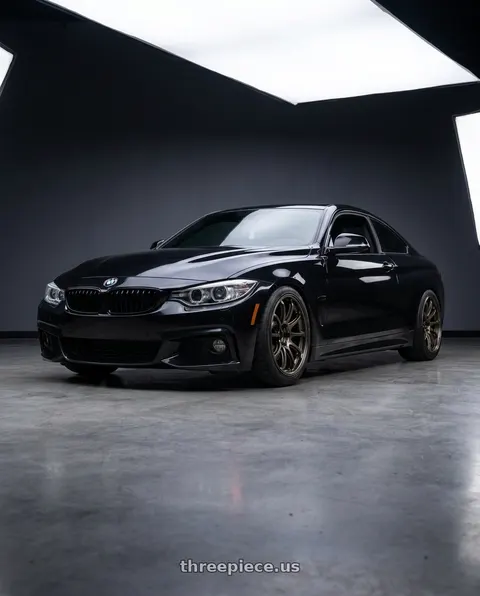 2014 BMW 435i with Advan Racing RS-DF Progressive 5x114.3 19x9+43 Dark Bronze Metallic wheels