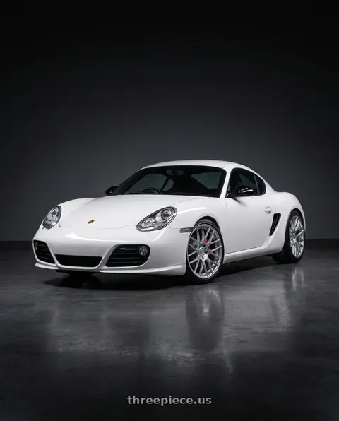 2010 Porsche Cayman with Avant Garde Wheels M359 5X120 19x10 +38 Hyper Silver wheels