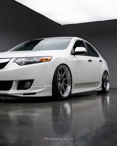 2013 Acura TSX with Konig Countergram 5x114.3 19x9.5+25 Hyper Chrome / Machined Lip wheels