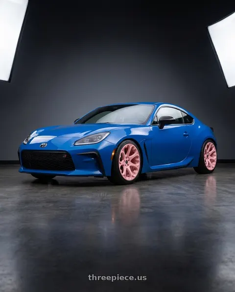 2022 Toyota GR86 with Heritage Wheel KOKORO 5x110 18x9.5 +38 Pink wheels