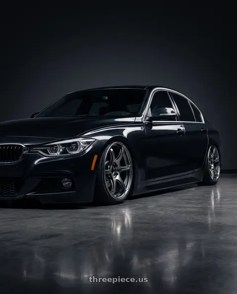 2016 BMW 340i with Advan Racing RG-4 5x120 18x9.5 +38 RACING HYPER BLACK & RING wheels