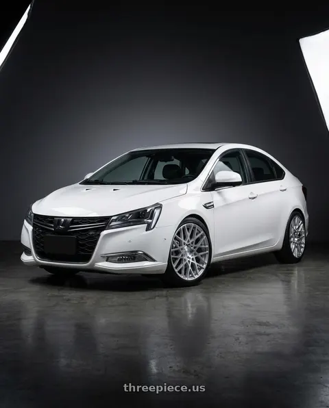 2019 Nissan tiida with Rotiform 1PC R110 BLQ 5X120 19X8.5 +35 GLOSS SILVER MACHINED wheels
