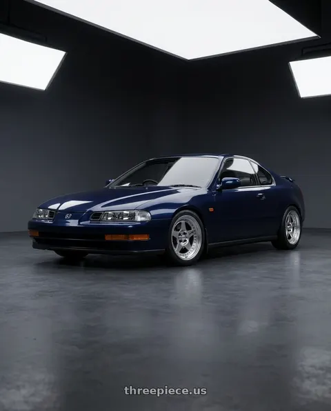 1993 Honda Prelude VTEC with Work Meister Cr01 4x114.3 16x8+35 A Disk Bright Buff Finish wheels