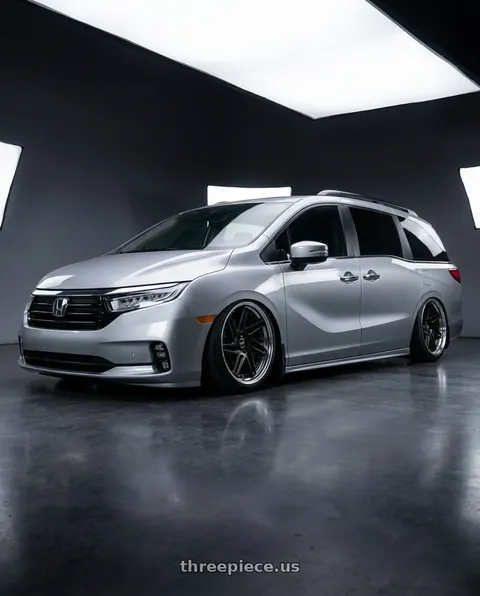 2024 Honda Odyssey with Work Zeast st3 5x120 20x8+45 S Disk Matte Black wheels