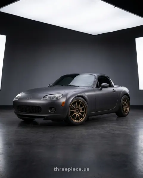 2007 Mazda Miata MX-5 with Volk Racing CE28N-PLUS M-SPEC 5x114.3 17x7.5+44 Bronze wheels