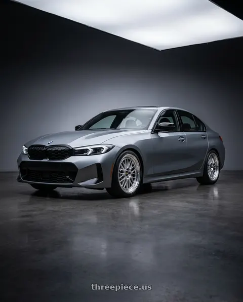 2024 BMW M340i with BBS LM 5x112 19x9.5+38 Diamond Silver wheels