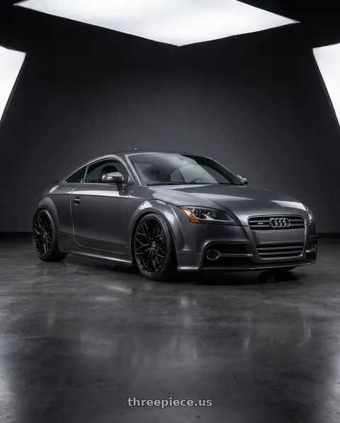 2012 Audi TT Quattro with F1R FS3 5x112 18x8.5 +42 Gloss Black wheels