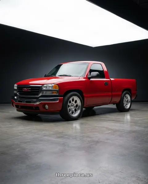 2004 GMC Sierra 1500 with G-FX TR-16 6x139.7 18x9+12 Polished wheels