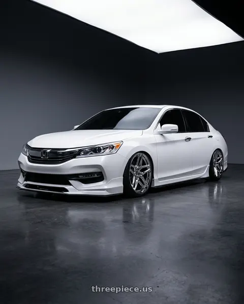 2016 Honda Accord with HERITAGE WHEEL EBISU MONOC 5x114.3 20x9 +25 CHROME wheels