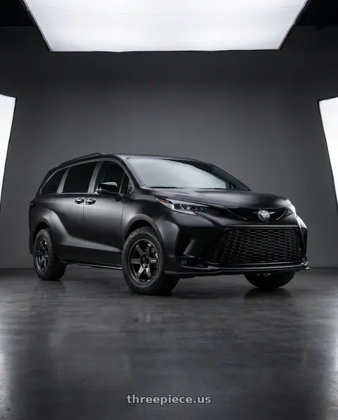 2025 Toyota Sienna with Volk Racing TE37 Saga S-Plus 5x114.3 17x7.5+44 Diamond Dark Gunmetal wheels
