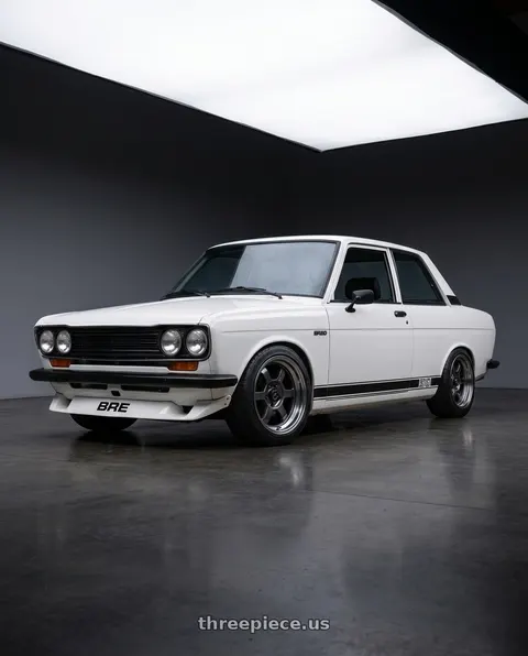 1973 datsun 510 with Volk Racing TE37V 4x114.3 15x7.5+6 Gunmetal / DC wheels