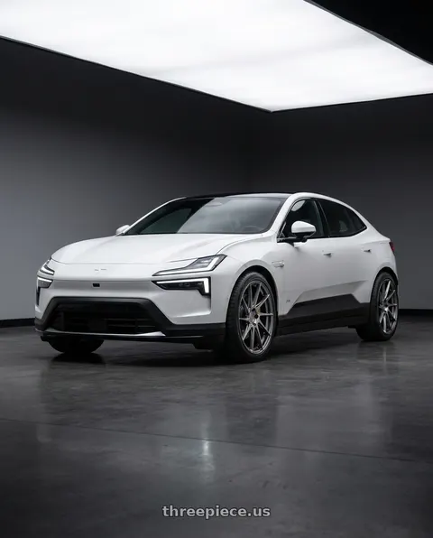 2026 Polestar 4 with Aodhan AH09 5x112 18x9.5 +35 Hyper Black wheels