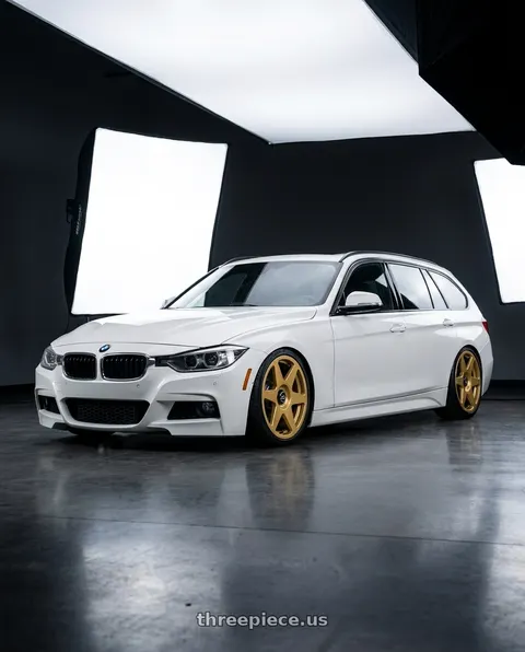 2015 BMW 328d with fifteen52 TARMAC EVO 5x114.3 / 5x120 19x8.5 +35 GOLD (GLOSS GOLD) wheels