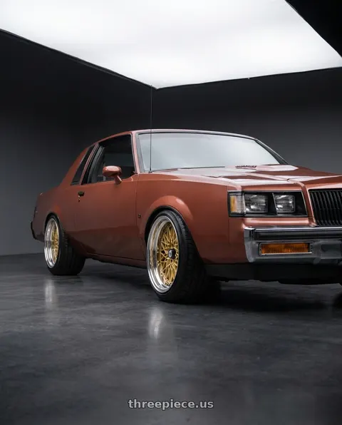 1987 Buick Regal Limited with SSR Formula MESH 5x100 19X12.5+18 SL Disk Fm Gold wheels