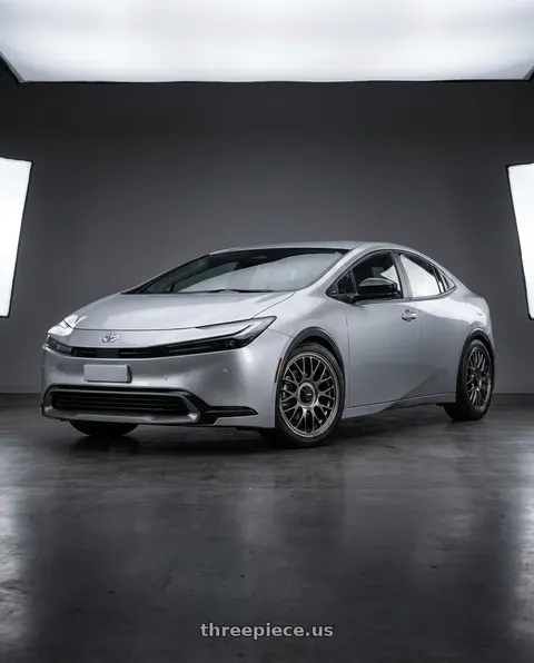 2026 Toyota Prius with Konig MRK1 5X114.3 18x8.5+43 Hyper Carbon - Gloss Black Gear Cap/Logo/Cover Plate wheels