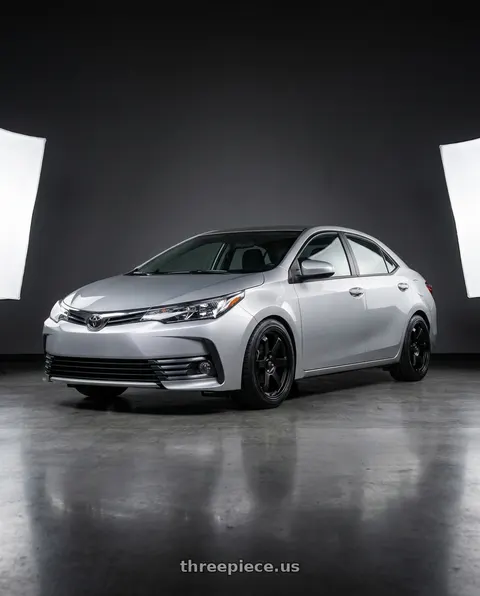 2019 Toyota Corolla with MST Wheels MT01 5x100 18x9.5 +35 Matte Black wheels