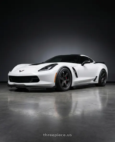 2019 Chevrolet Corvette Grand Sport with 9six9 SIX-1 5x120 19X10 +35 Carbon Gray wheels