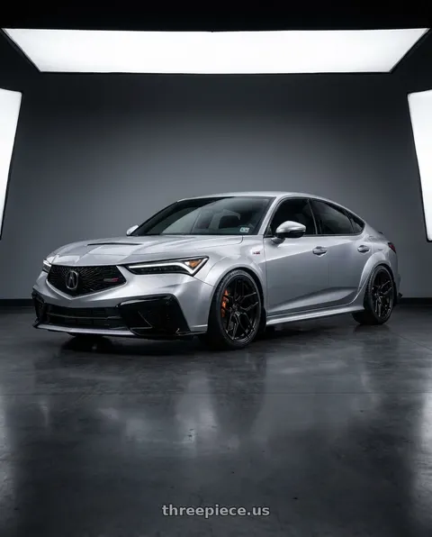 2025 Acura Integra Type S with Rohana RFX11 5x120 19x9.5+35 Gloss Black wheels
