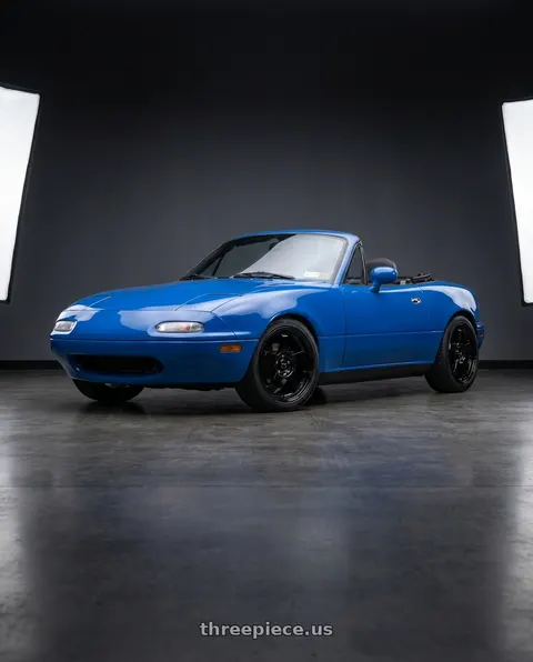 1993 Mazda Miata with Vors LT05 4x100 15x7  +40 Gloss Black wheels