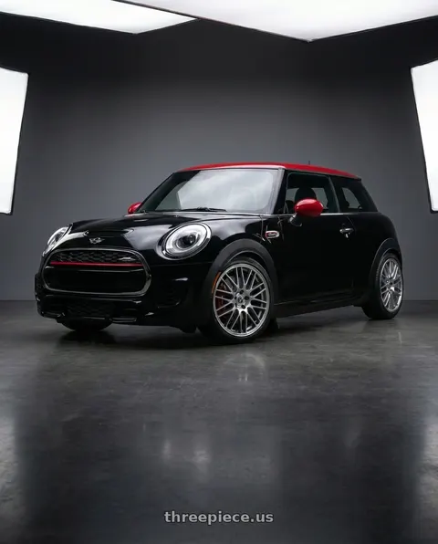 2017 Mini Cooper John Cooper Works with Edge Street 356MB 5x112 / 5x114.3 18x8 +40 Gloss Black Machined Face wheels