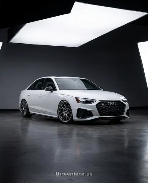 2020 Audi S4 with BBS CH-R 5x120 19x9.5 +35 Satin Titanium Polished Rim Protector wheels