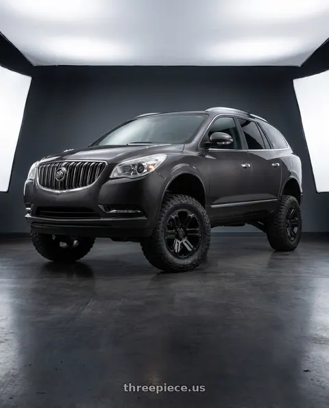 2014 Buick Enclave with Black Rhino WANAKA 6X132 18X9 +35 MATTE BLACK wheels