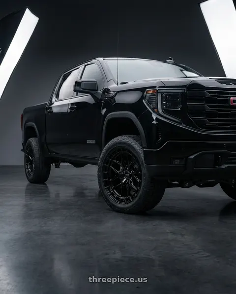 2026 GMC Sierra 1500 Elevation with VOSSEN HFX-1 6X139.7 17x9 +0 GLOSS BLACK wheels