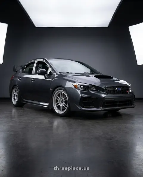 2021 Subaru WRX with Enkei RPF1 5x114.3 18x8.5+40 Silver wheels
