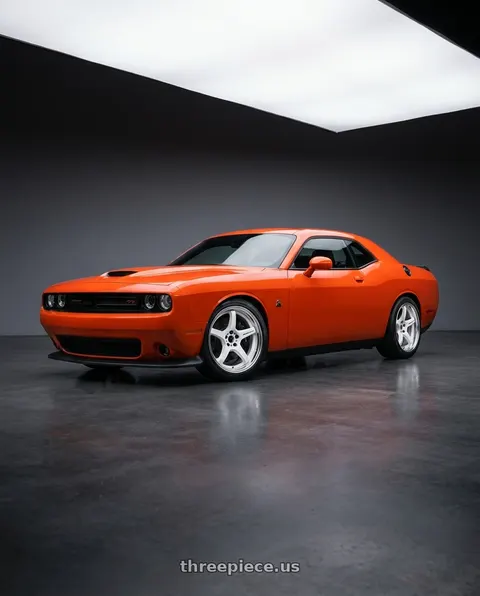 2021 Dodge Challenger R/T with Work T5R 2P 5x115 20x9.0 +18 WHITE wheels