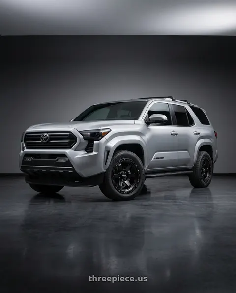 2026 Toyota 4Runner with Scale 4X4 S03 6x139.7 17x9.0 -25 Matte Black wheels