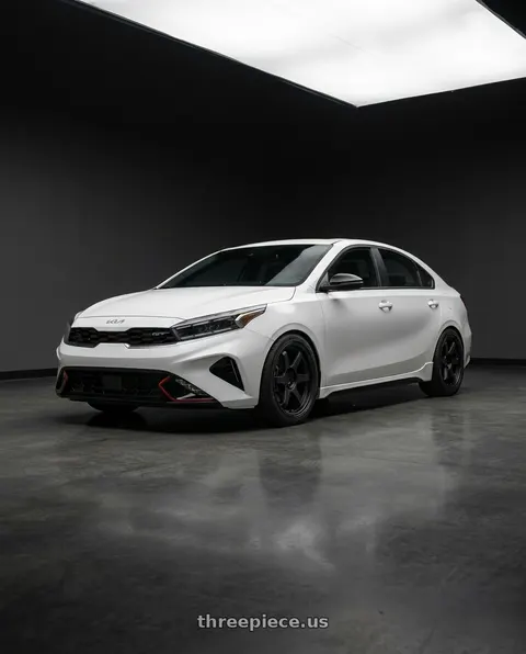 2023 Kia Forte GT with 9six9 SIX-1 5x114.3 18X8.5 +20 Matte Black wheels