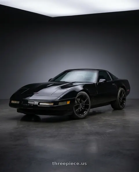 1995 Chevrolet Corvette with E5 Wheels Daytona 5x120.65 19x9.5+53 BK wheels
