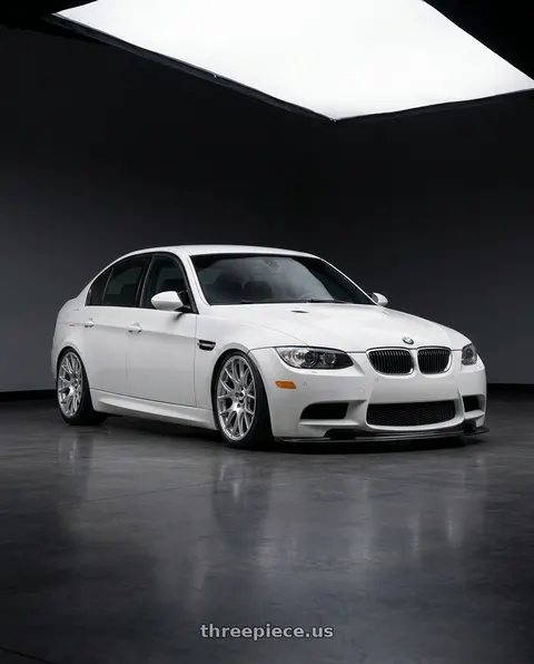 2009 BMW M3 with BBS CH-R 5x120 18x9 +44 Brilliant Silver Polished Rim Protector wheels