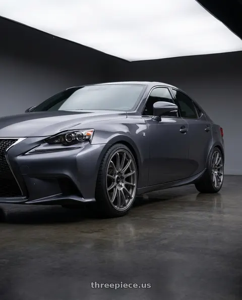 2017 Lexus IS300 with Enkei Triumph 5x114.3 18x9.5+38 Storm Gray wheels