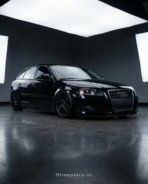 2012 Audi A3 with Aodhan AFF2 5x112 19x9.5+35 Matte Black wheels