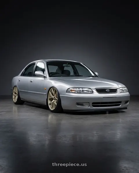 1997 Ford telstar with BBS FI-R 5x112 19x9 +35 White Gold wheels