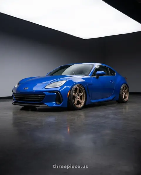 2024 Subaru BRZ with ESR Wheels APEX SERIES AP5 5x114.3 18x9.5 +22 Matte Bronze wheels